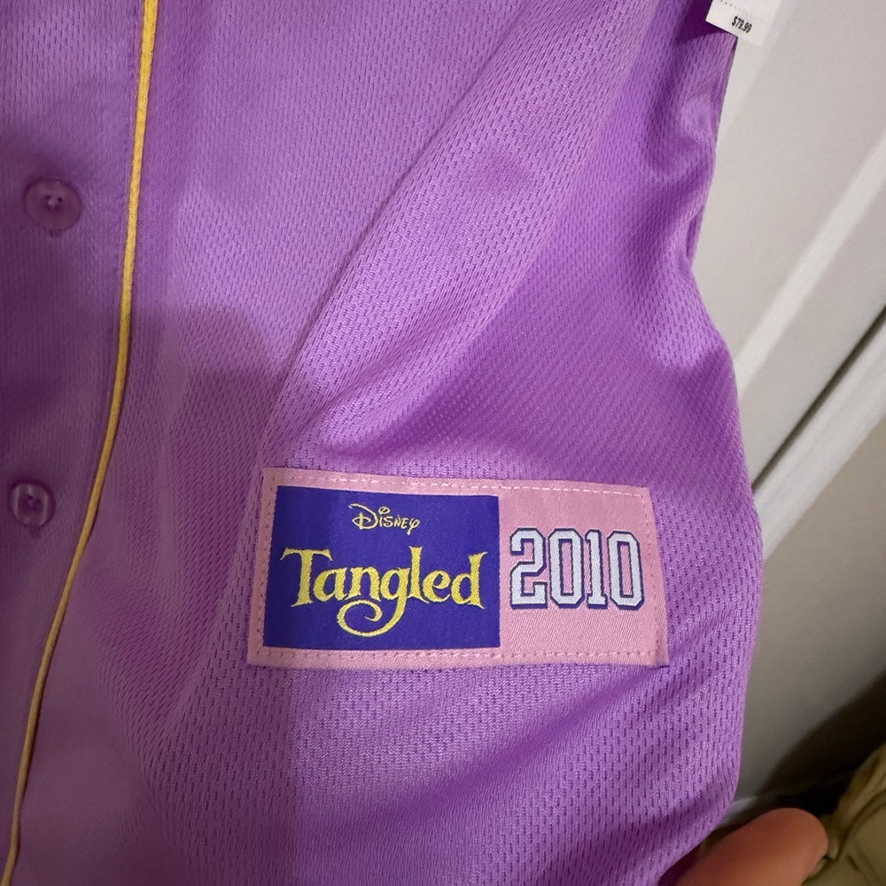Disney parks Rapunzel jersey Pink and Purple Baseball Shirt - Picture 4 of 4